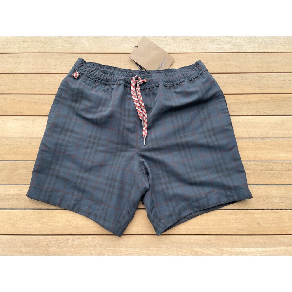 Burberry Men's Martin Check Swim Trunks Size XS
